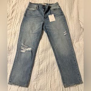 RYAN HIGH RISE RIGID DISTRESSED STRAIGHT JEANS - Size 27